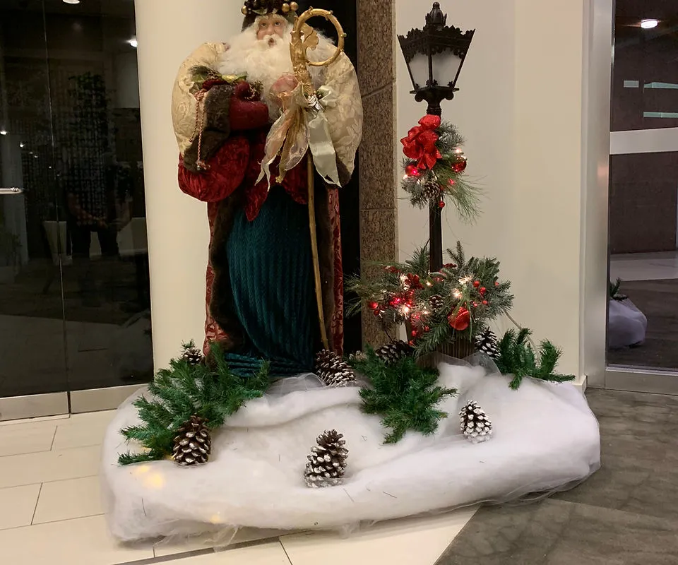 Festive lobby display