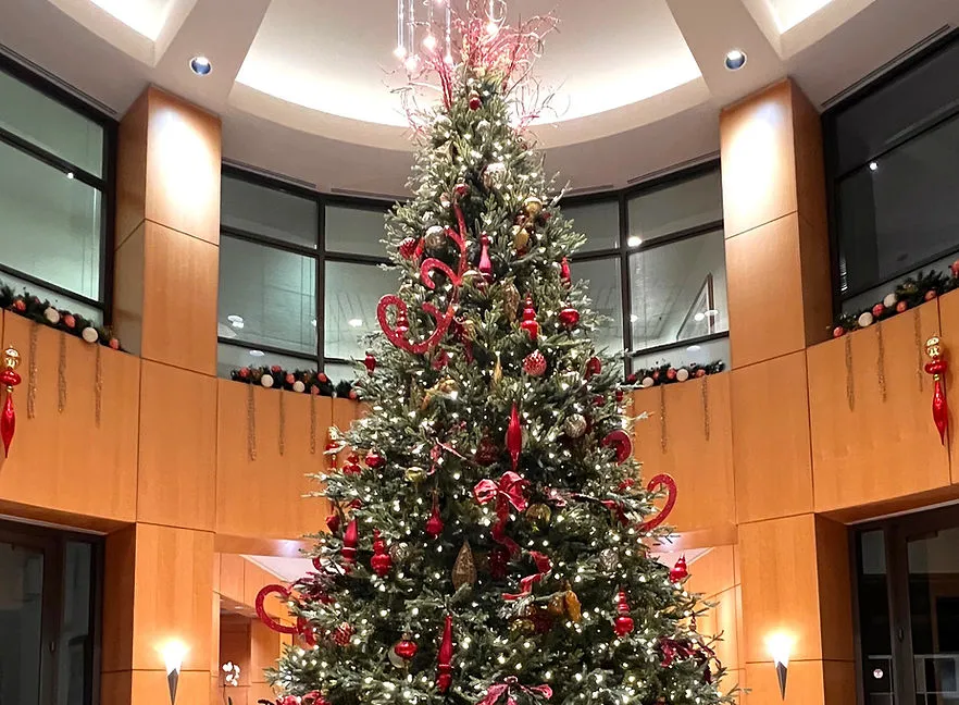 Howard Hughes Center holiday tree