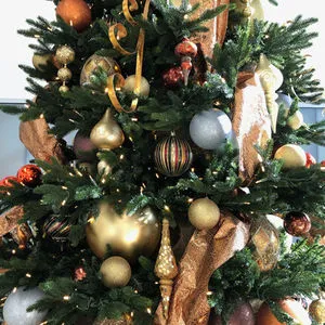 Close-up of a custom holiday tree